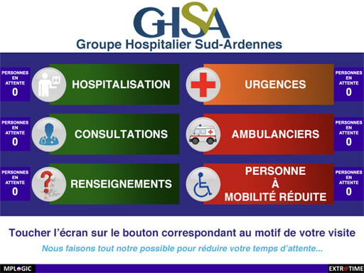 Interface kiosque d
